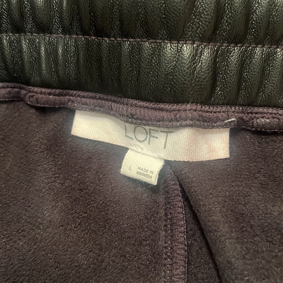 Loft Faux leather drawstring ankle pant - Picture 5 of 5